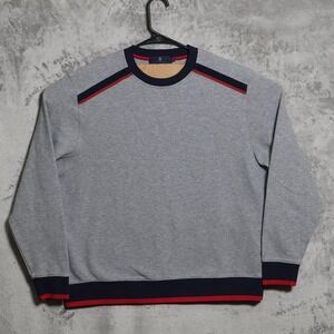 Extracurricular Sweatshirt Mens Medium Gray Pullover Crewneck Stretch Logo